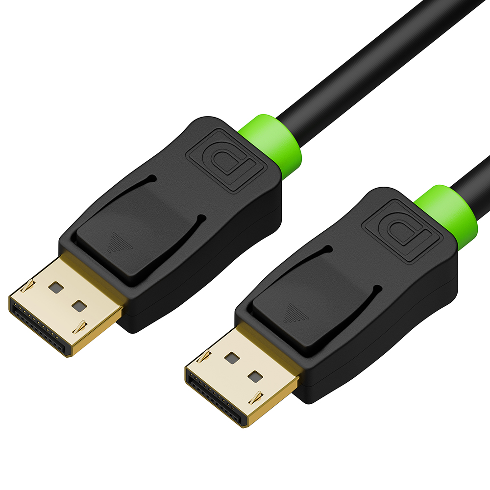 Кабель DisplayPort v1.2 4K 75Hz 5К 30Hz 21 Гбит/с для ТВ PS3 PS4 X-Box 360 Blue-Ray 24K GOLD
