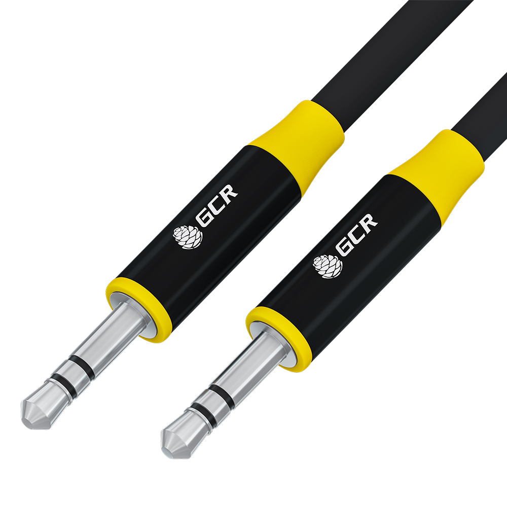 Аудиокабель stereo jack 3.5mm M/M GOLD для колонки JBL Sony SVEN