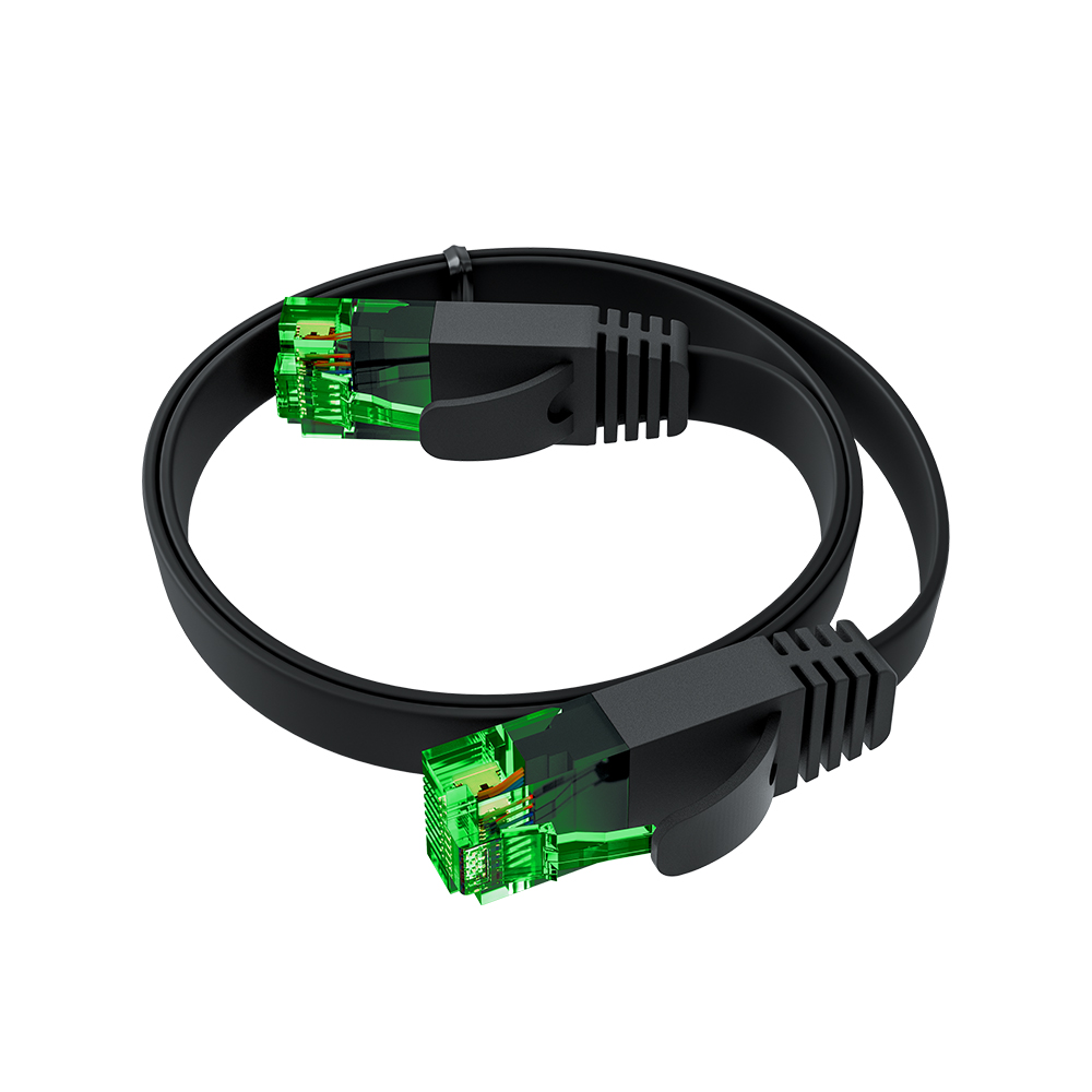 GCR PRO плоский UTP Патч-корд кат.6 LSZH PROF прямой медь литой RJ45 T568B