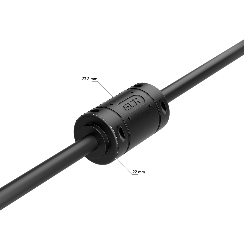 GCR PRO Удлинитель PROF HDMI 2.0 4K крепление под винт ферриты 2Х экран