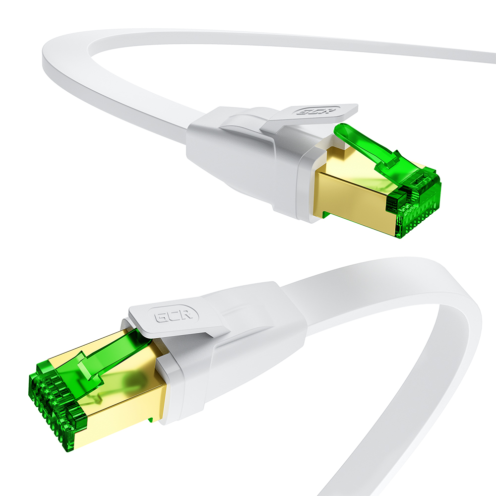 GCR Патч-корд плоский LSZH PROF кат.8 FTP медь RJ45 GOLD T568B