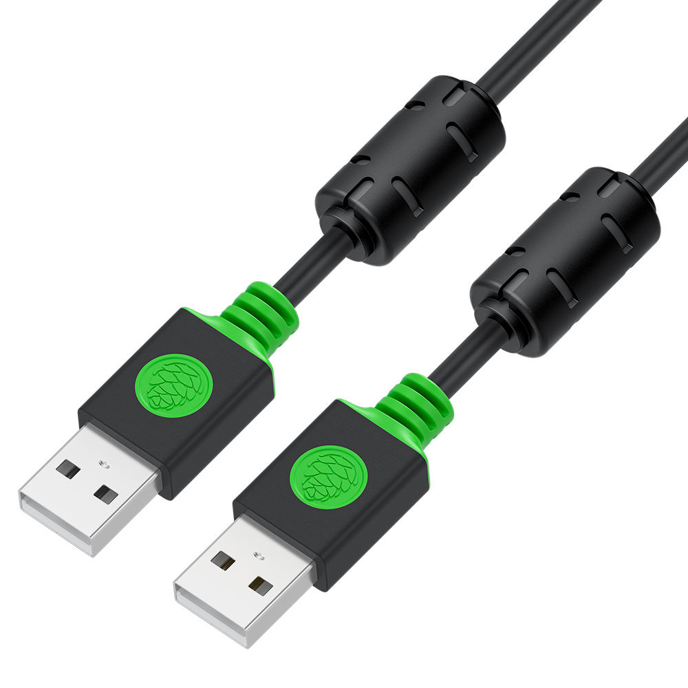 GCR PRO Кабель PROF USB 2.0 AM/AM ферриты экран армирование