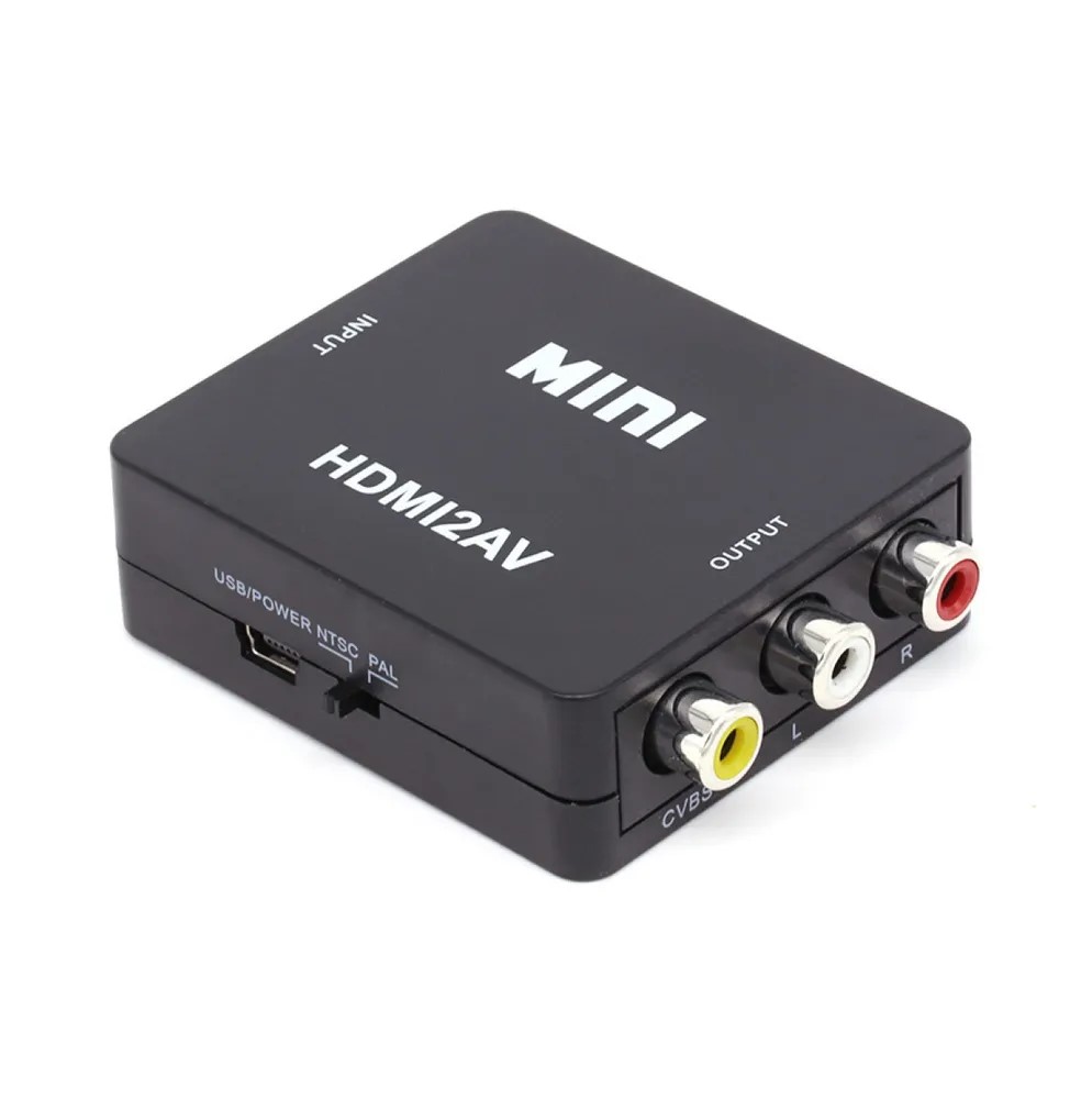Конвертер видеосигнала HDMI в AV RCA для ноутбука телевизора монитора Xbox PS 4