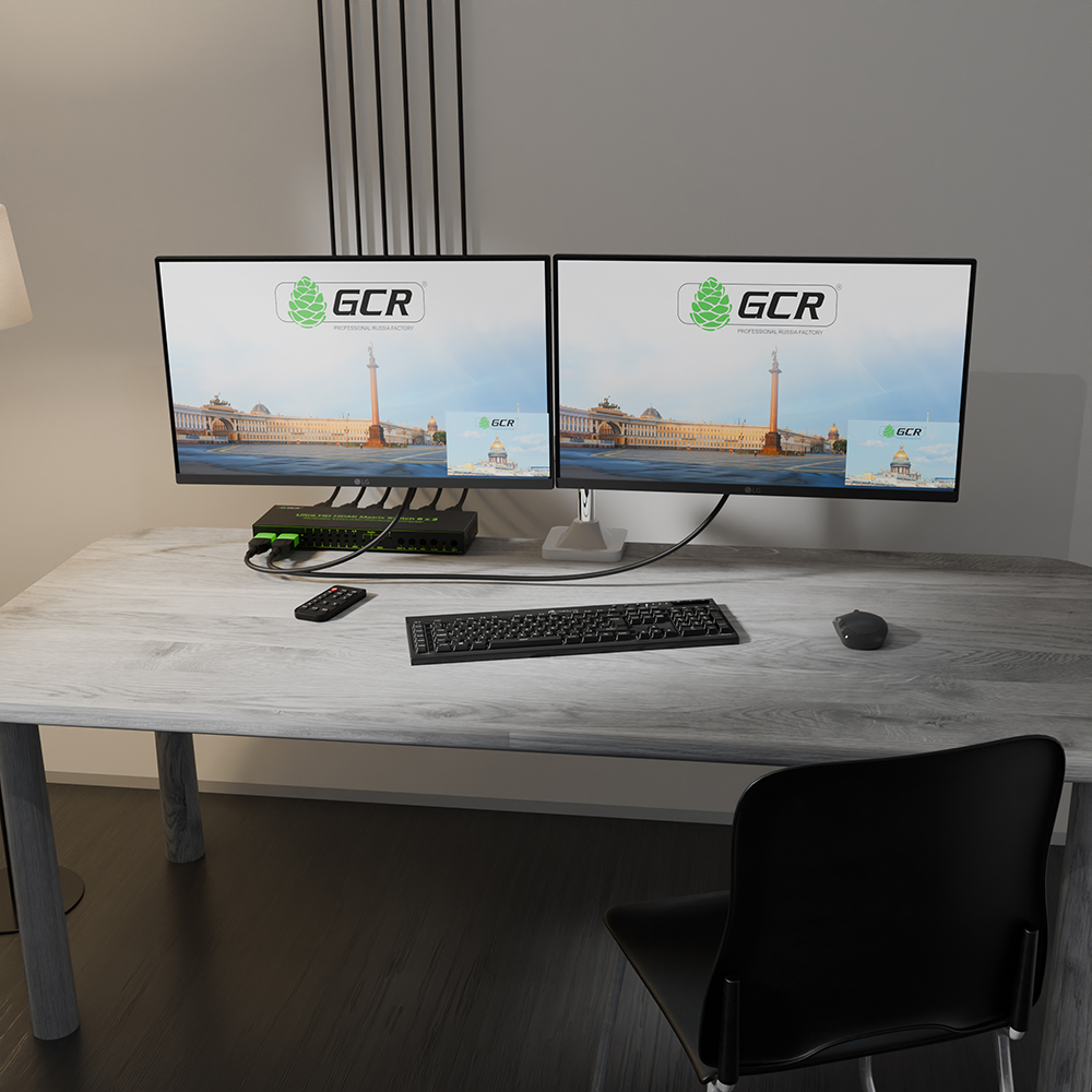 GCR PRO HDMI 2.0 Матрица переключатель 6х2 4K