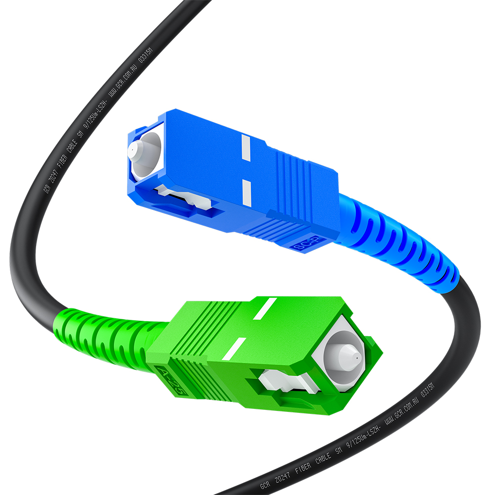 GCR PRO Патч-корд оптический SC/APC - SC/UPC SM 9/125 Simplex LSZH