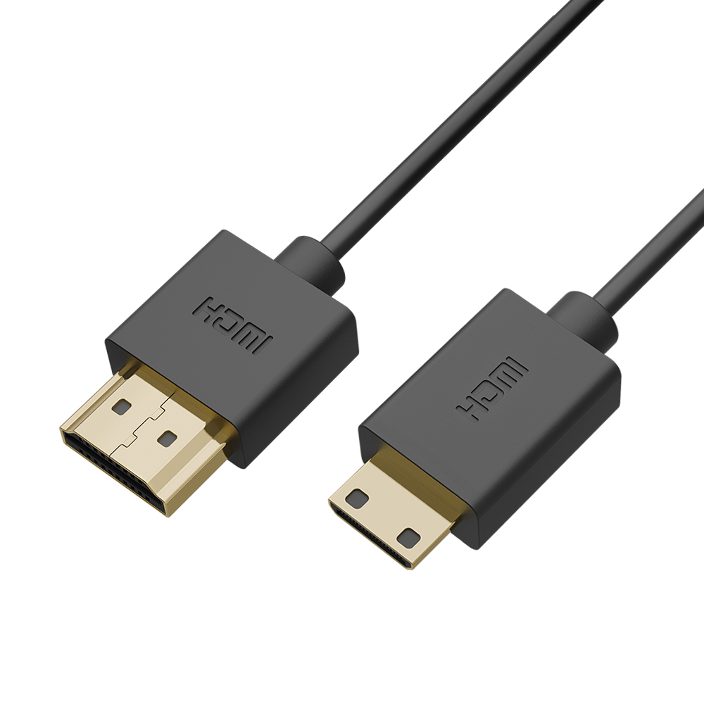 Кабель HDMI на Mini-HDMI UltraHD 4K 60Hz для подключения фотоаппарата, видеокамеры, ТВ, проектора