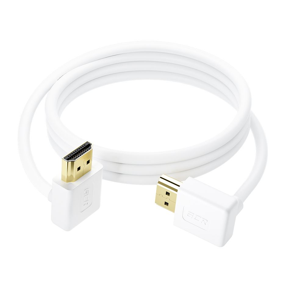GCR PRO Кабель SLIM HDMI 2.0 угол верхний/верхний экран UHD 4K 60Hz 18 Гбит