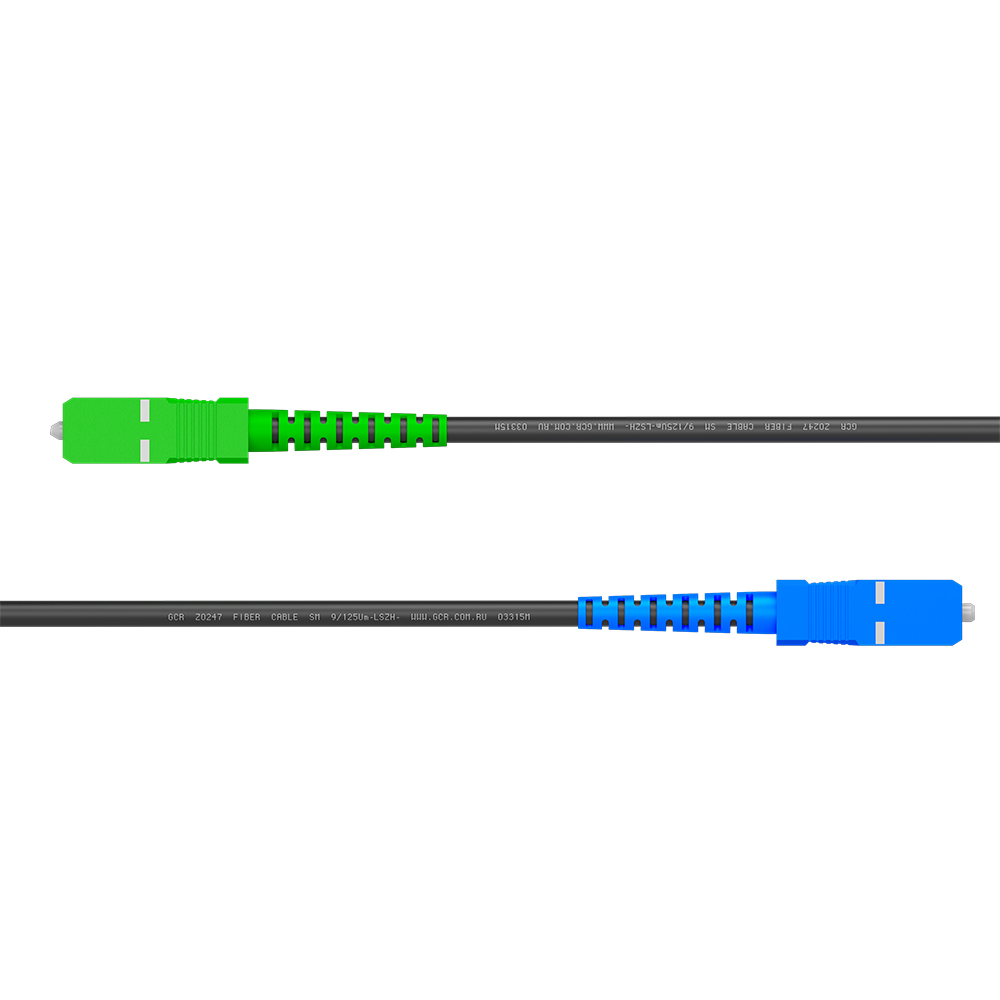 GCR PRO Патч-корд оптический SC/APC - SC/UPC SM 9/125 Simplex LSZH
