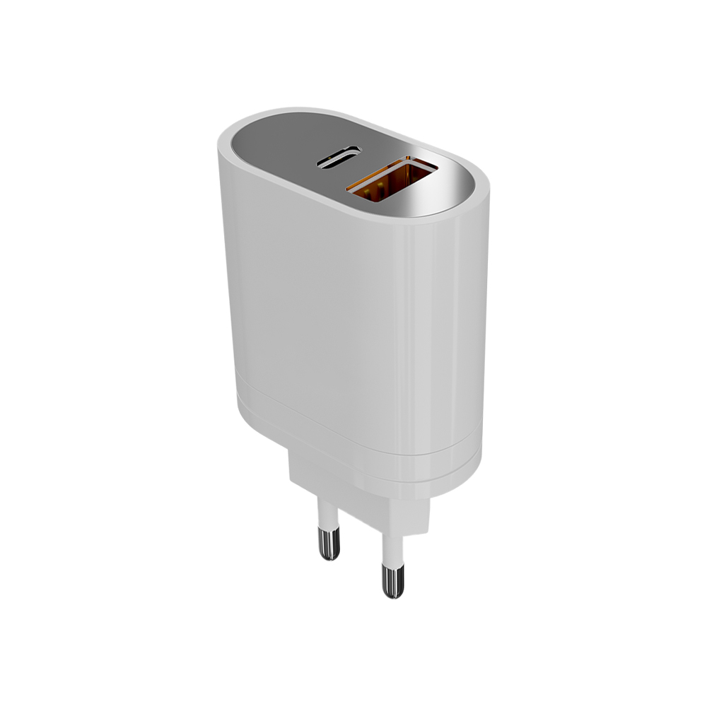 Сетевое зарядное устройство 36W, USB TypeA + TypeC, PD + Quick Charge 3.0