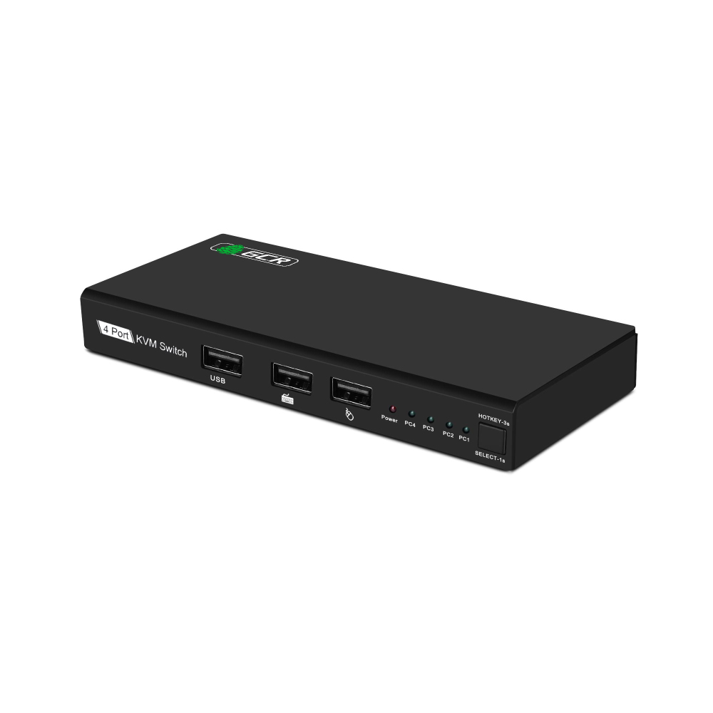 KVM-переключатель HDMI 4x1 4K 3-порта USB 4 компьютера к 1 монитору, мыши, клавиатуре