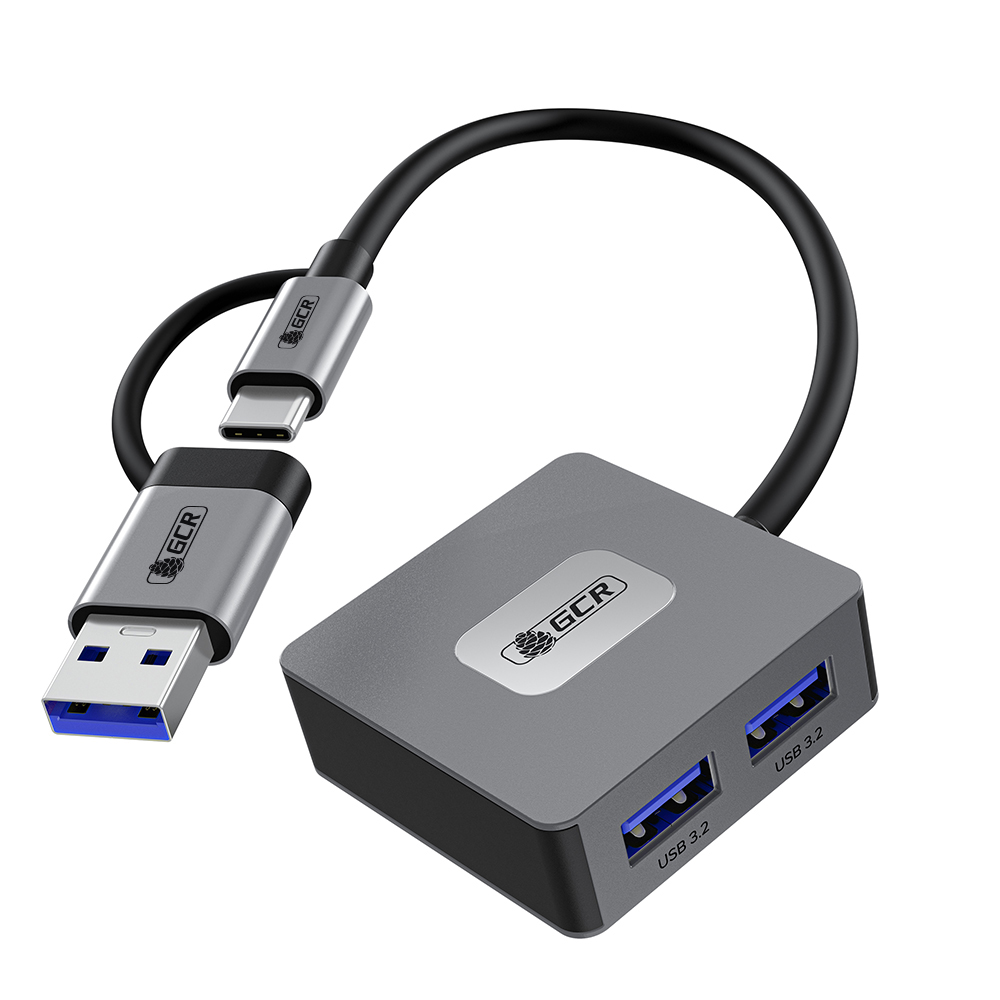 GCR PRO HUB 4в1 переходник USB-C/USB-A на 4 порта USB 3.2 10Gbps