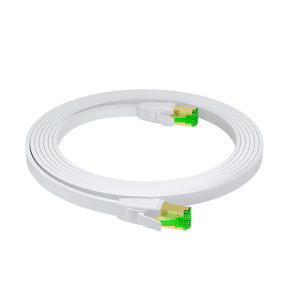GCR Патч-корд плоский LSZH PROF кат.8 FTP медь RJ45 GOLD T568B
