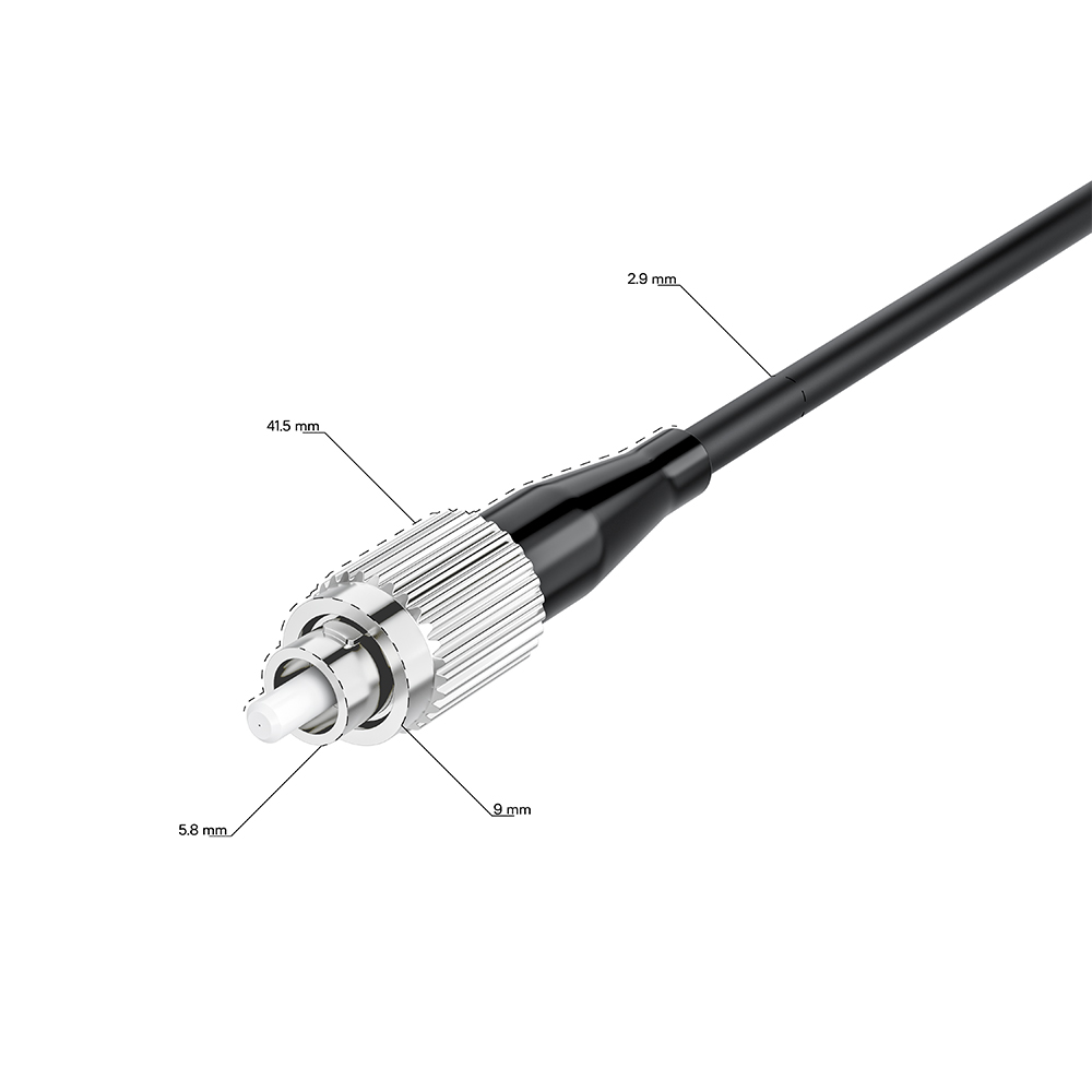 GCR PRO Патч-корд оптический FC/UPC SM 9/125 Simplex LSZH