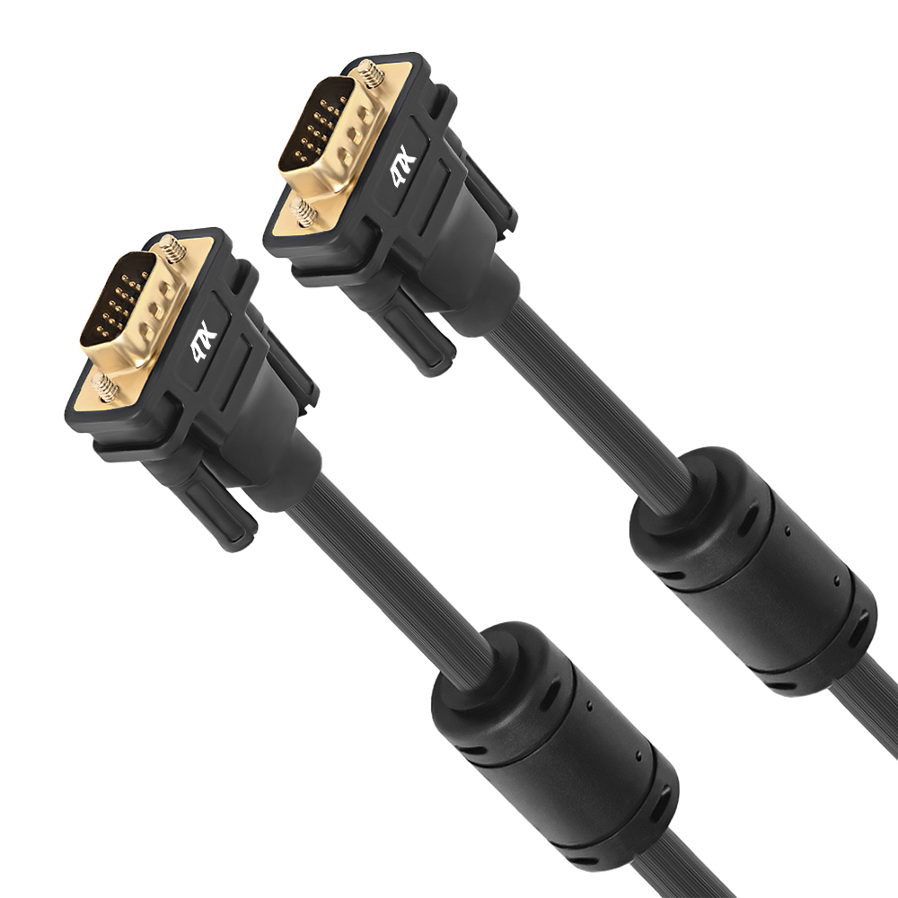 Кабель SVGA 15M / 15M Full HD с ферритовыми кольцами для монитора проектора