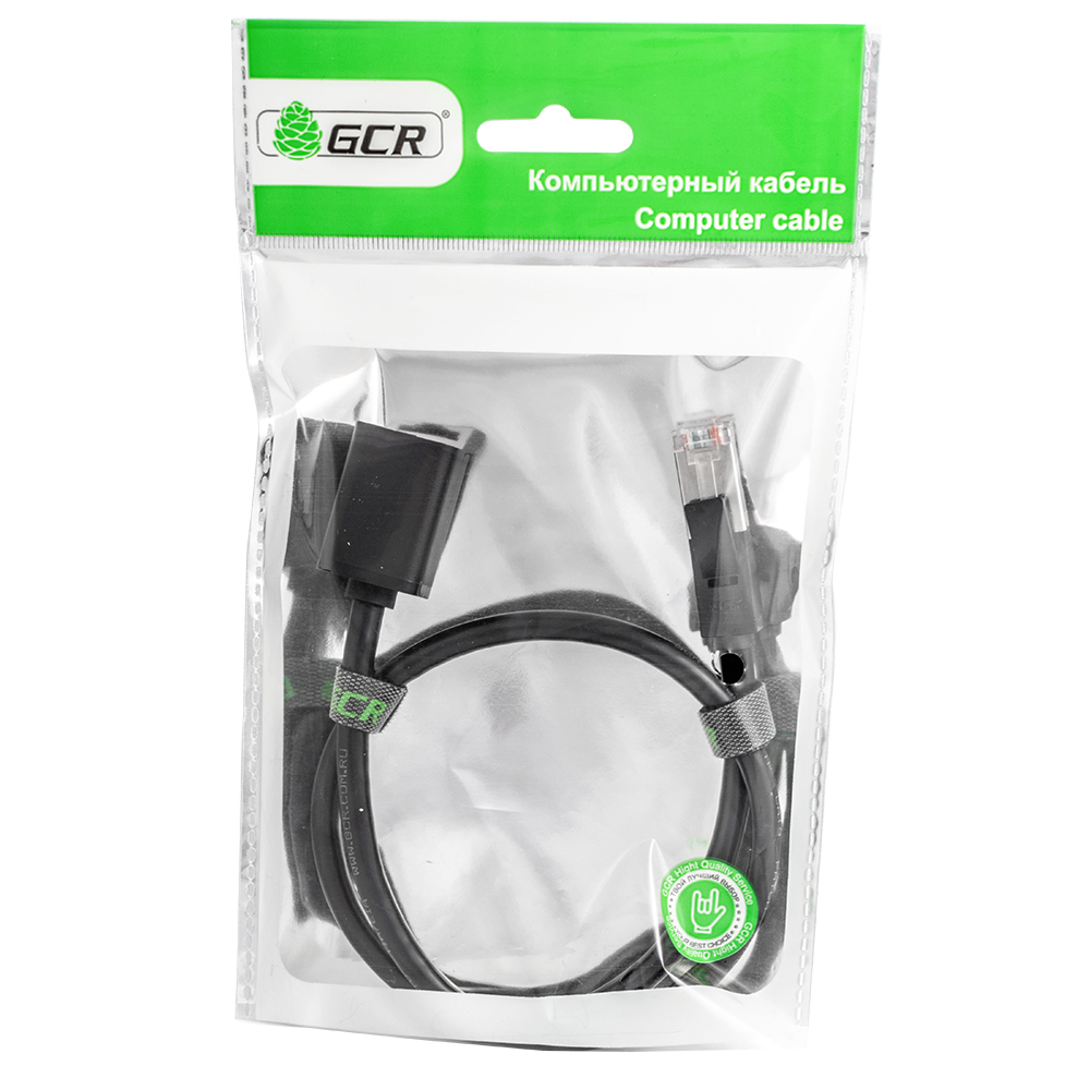 Удлинитель патч-корда FTP cat.6 10 Гбит/c RJ45M / RJ45F для подключения интернета