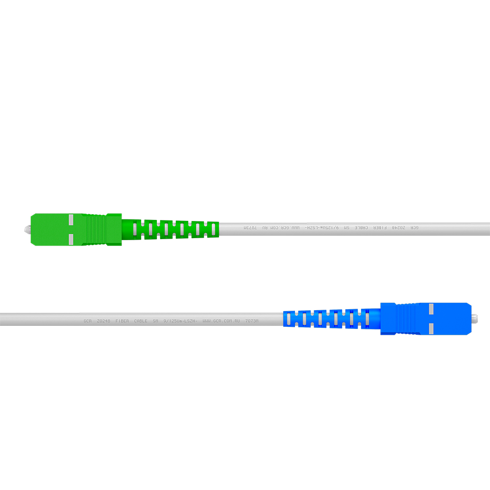 GCR PRO Патч-корд оптический SC/APC - SC/UPC SM 9/125 Simplex LSZH