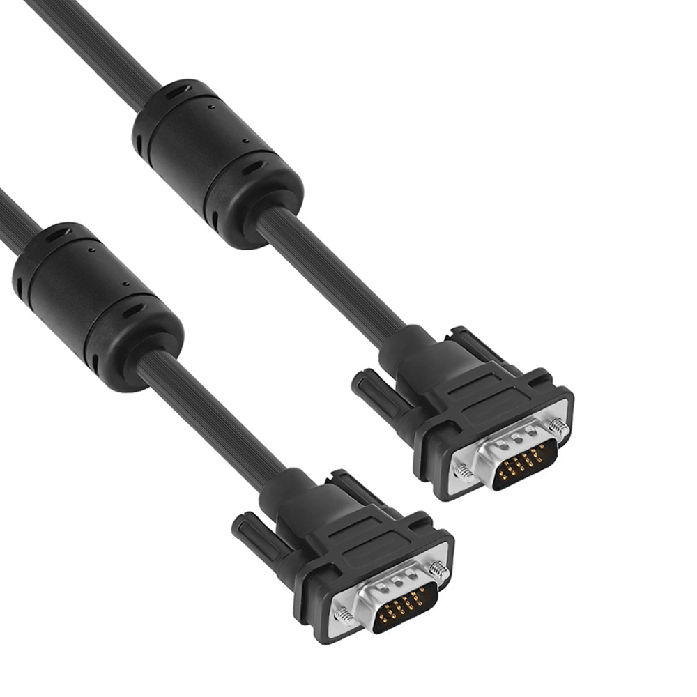 Кабель SVGA 15M / 15M Full HD с ферритовыми кольцами для монитора проектора