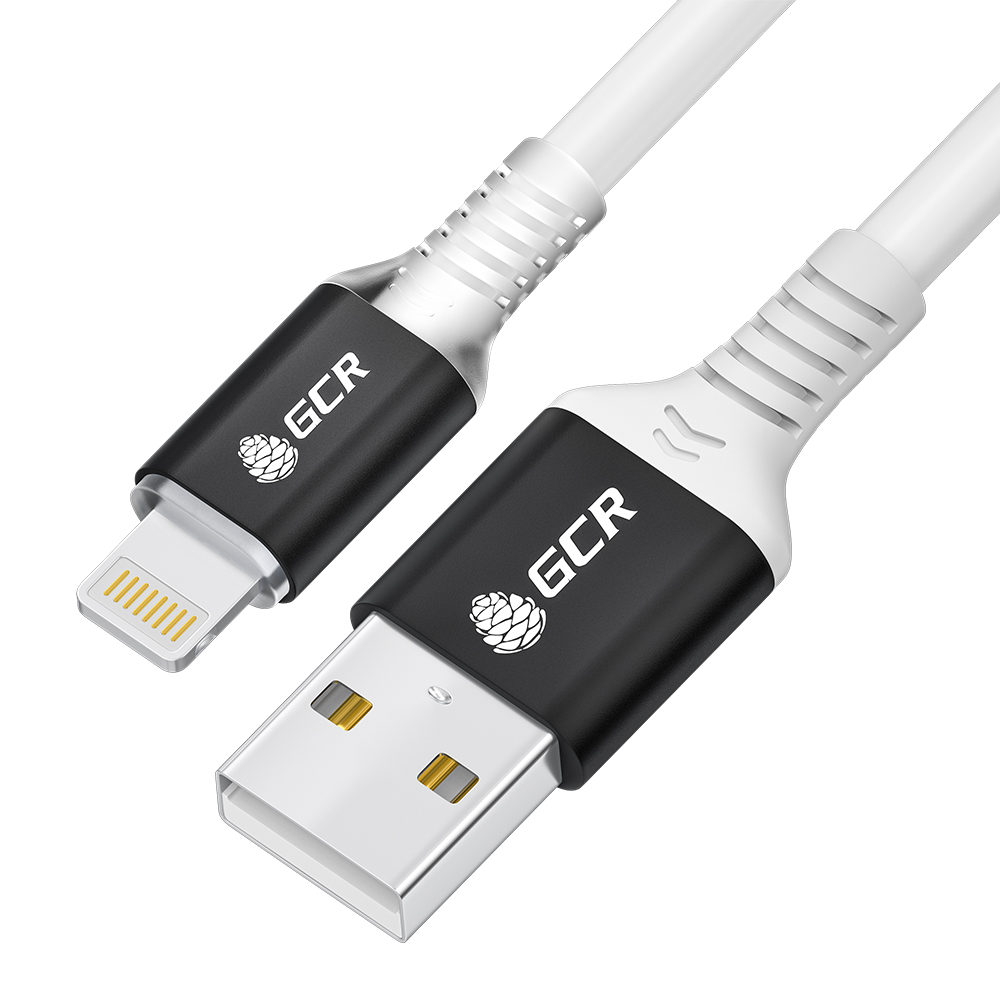 Кабель PREMIUM Lightning LED силикон для зарядки iPad iPhone 13 12 11 X 8 7 6 5 MFI 2.4A