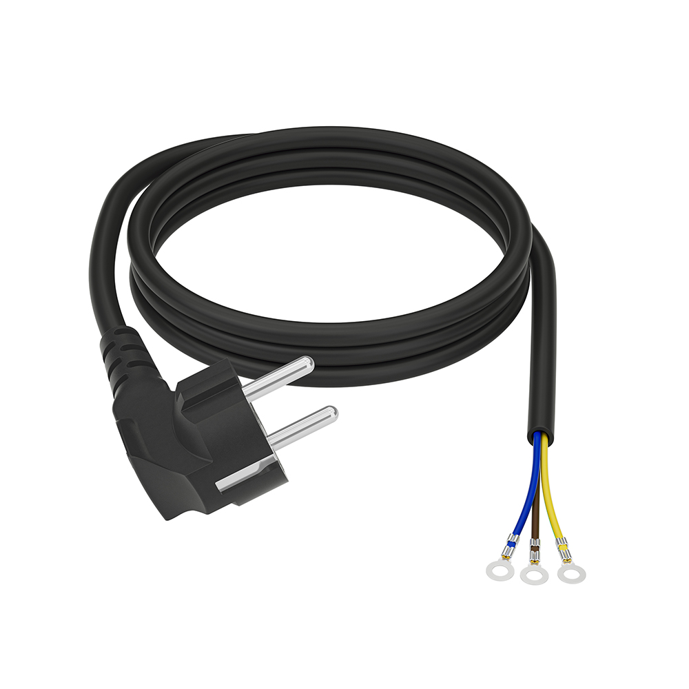 GCR PRO Кабель питания DIY евровилка Schuko - клеммы кольцевые медь