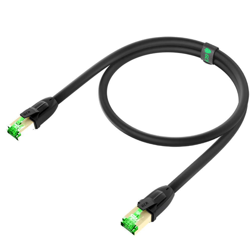 GCR PRO круглый SF/FTP Патч-корд кат.8 LSZH PROF прямой медь литой экранированные коннекторы RJ45 T568B