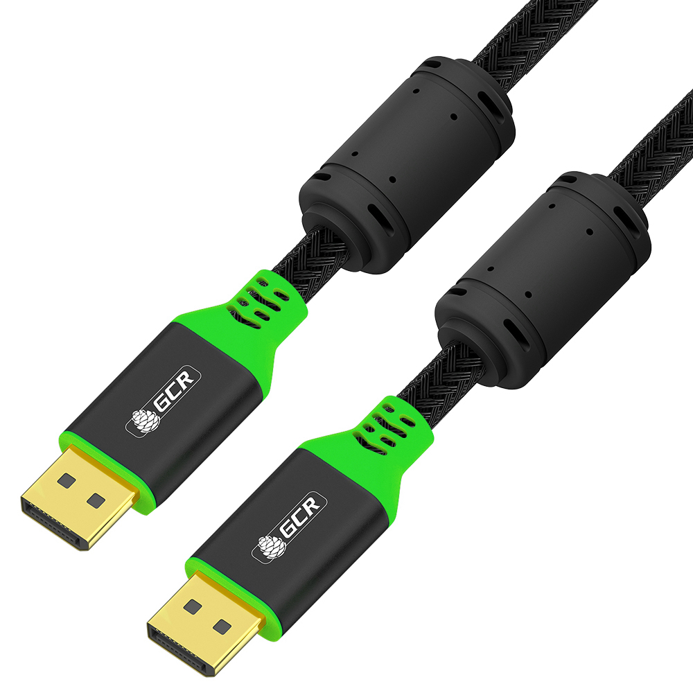 GCR PRO Кабель PROF DP v1.4 ферриты 8K 60Hz 32 Гбит/с нейлон AL корпус
