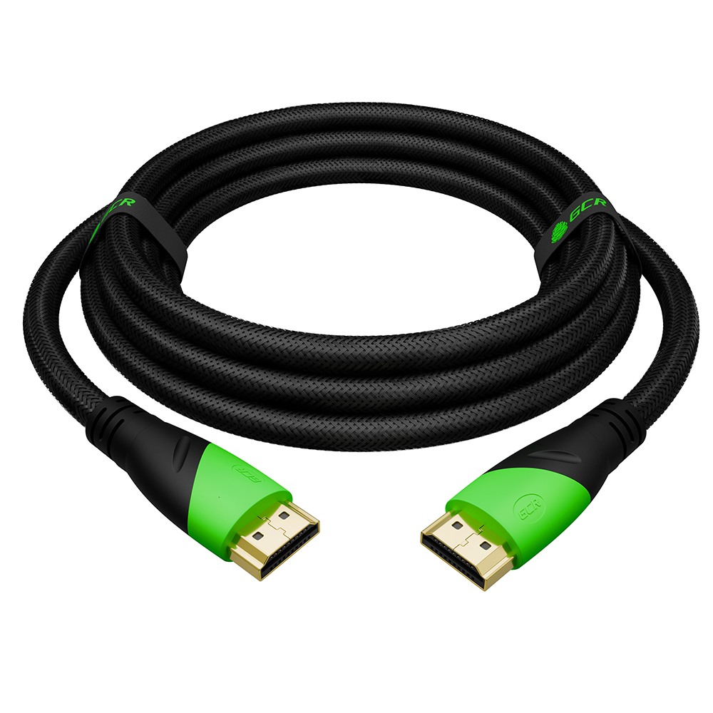 GCR PRO Кабель HDMI 2.0 3Х экран UHD 4K 60Hz 18 Гбит нейлон