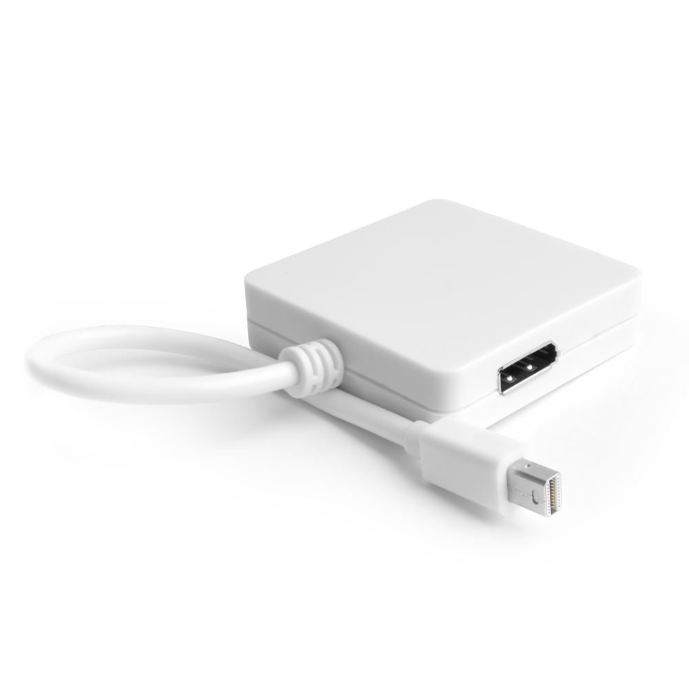 Адаптер-переходник mini Displayport на DisplayPort / HDMI / DVI для подключения MacBook к дисплеям