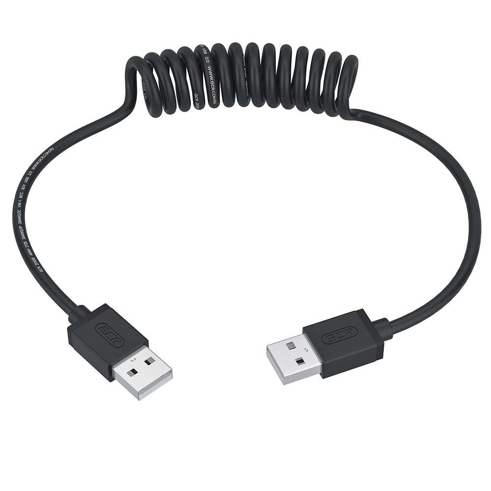 GCR PRO Кабель витой USB 2.0 AM/AM экран армирование