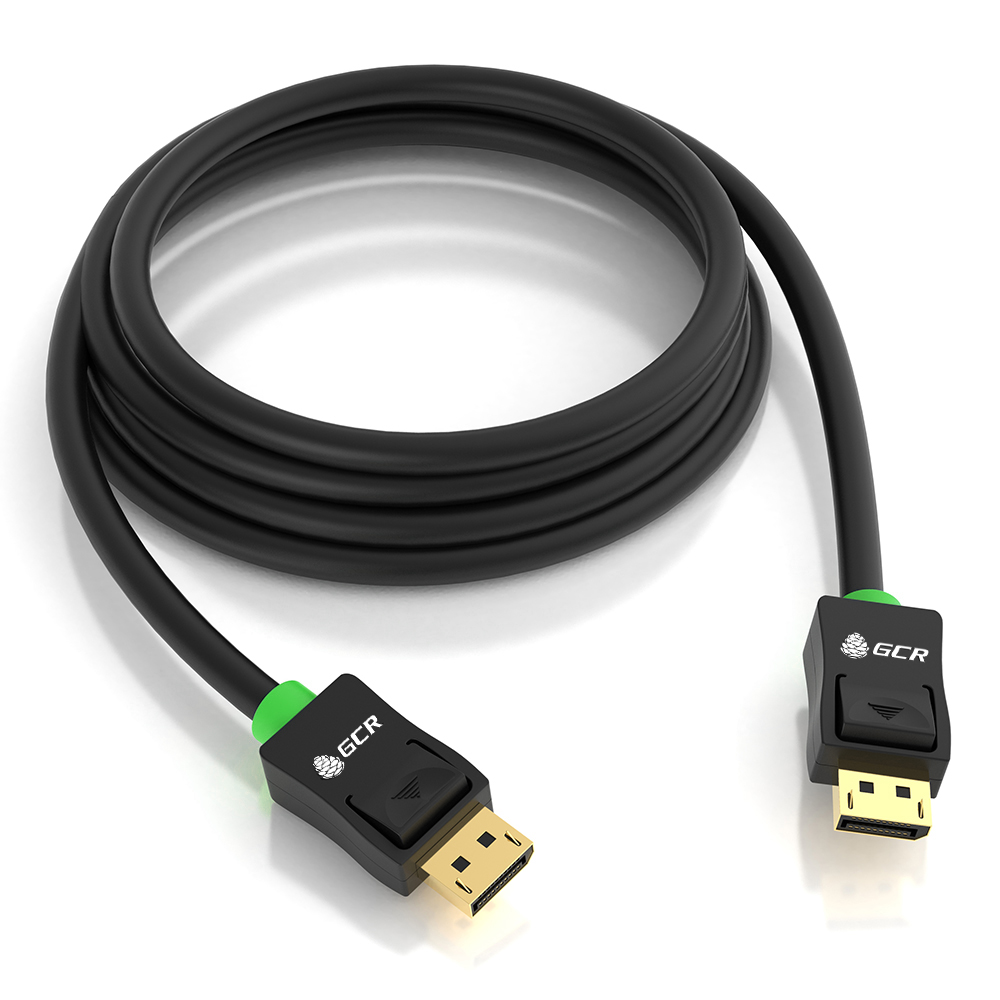 Кабель DisplayPort v1.2 4K 75Hz 5К 30Hz 21 Гбит/с для ТВ PS3 PS4 X-Box 360 Blue-Ray 24K GOLD