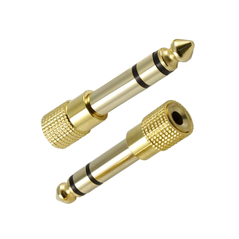 Переходник Jack 3.5 mm F Jack 6.35 mm M для стереосистемы наушников
