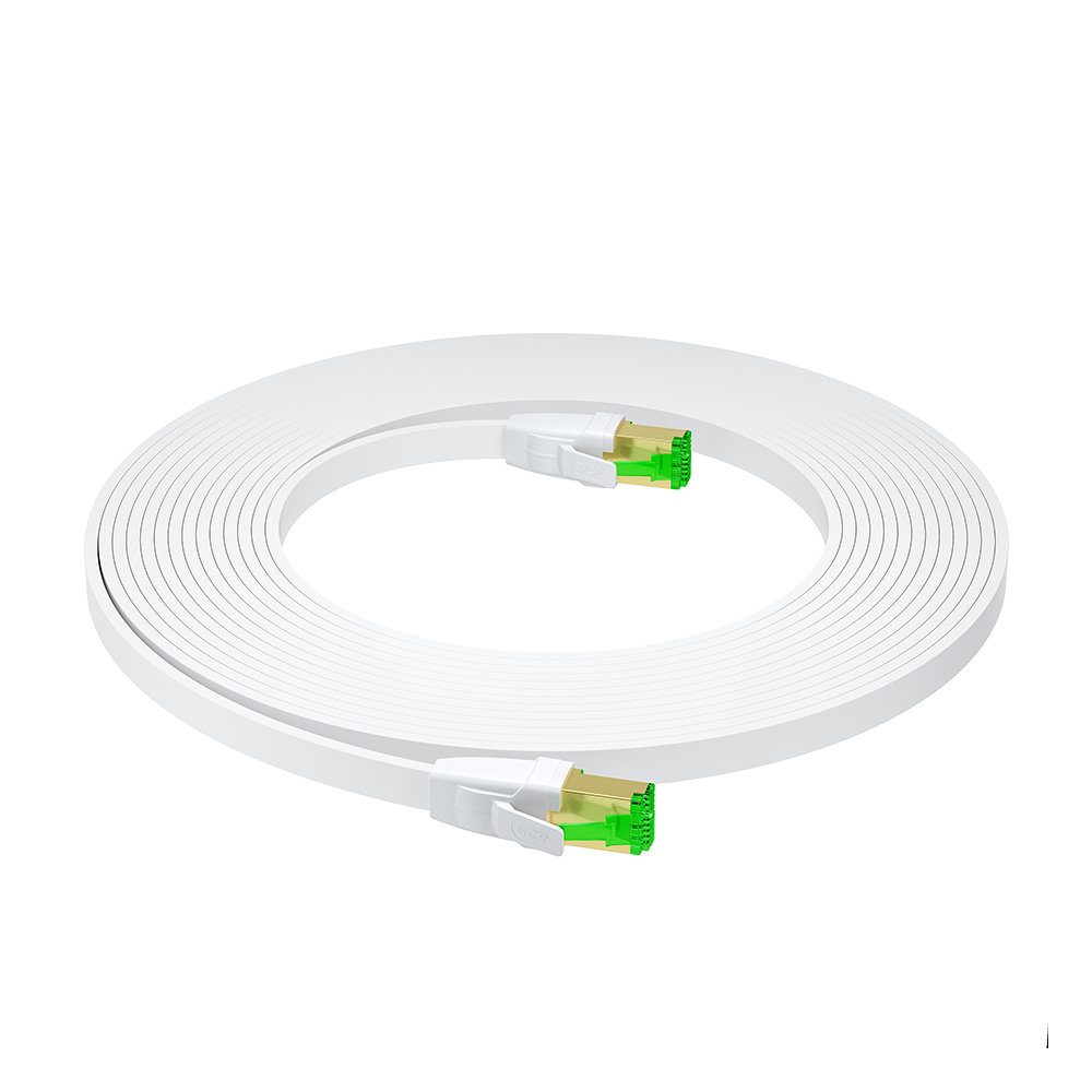 GCR Патч-корд плоский LSZH PROF кат.8 FTP медь RJ45 GOLD T568B