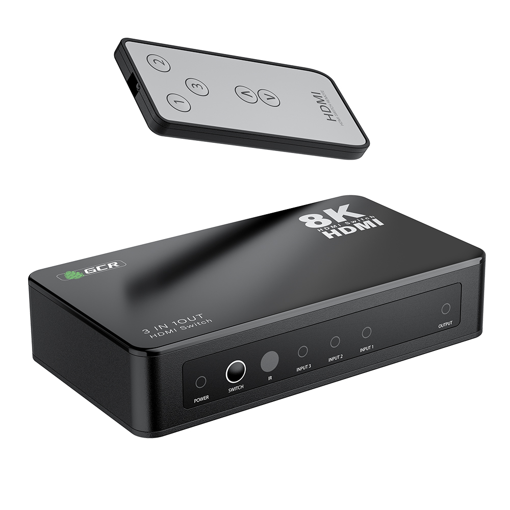 Переключатель HDMI 2.1 3х1 3 устройства к 1 монитору 8K60Hz HDCP 2.3 для PS4 Pro PS5 XBox X