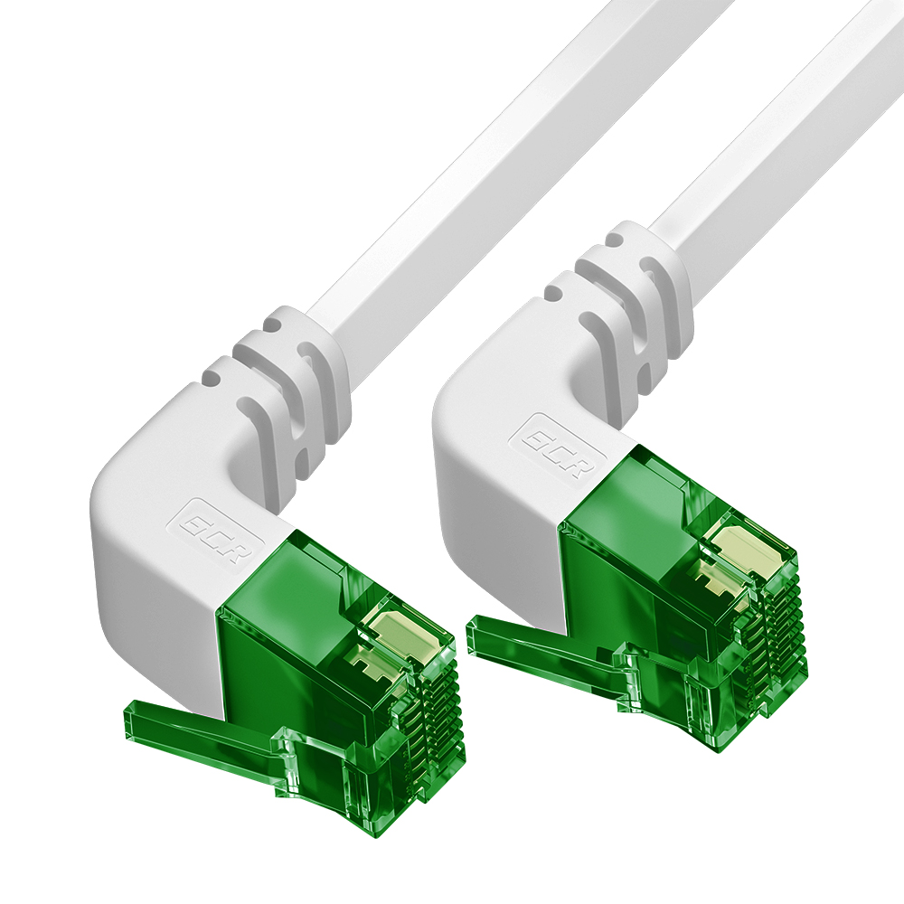 GCR PRO плоский угол нижний/нижний UTP Патч-корд кат.6 LSZH PROF прямой медь литой RJ45 T568B