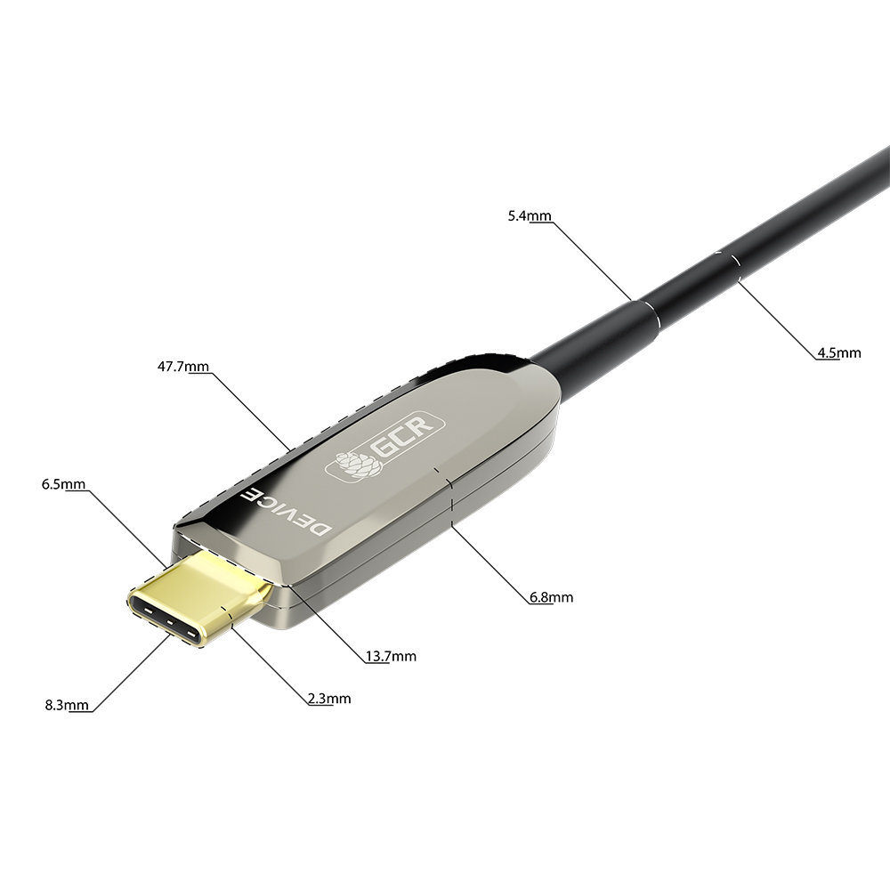 GCR PRO Кабель AOC USB 3.2 Gen 2 AM / Type-C 10 Гбит