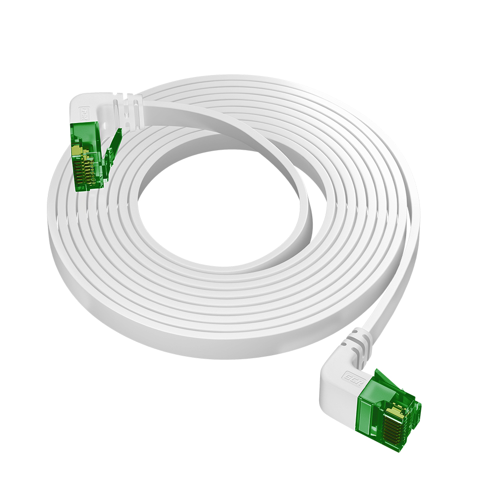 GCR PRO плоский угол верхний/верхний UTP Патч-корд кат.6 LSZH PROF прямой медь литой RJ45 T568B
