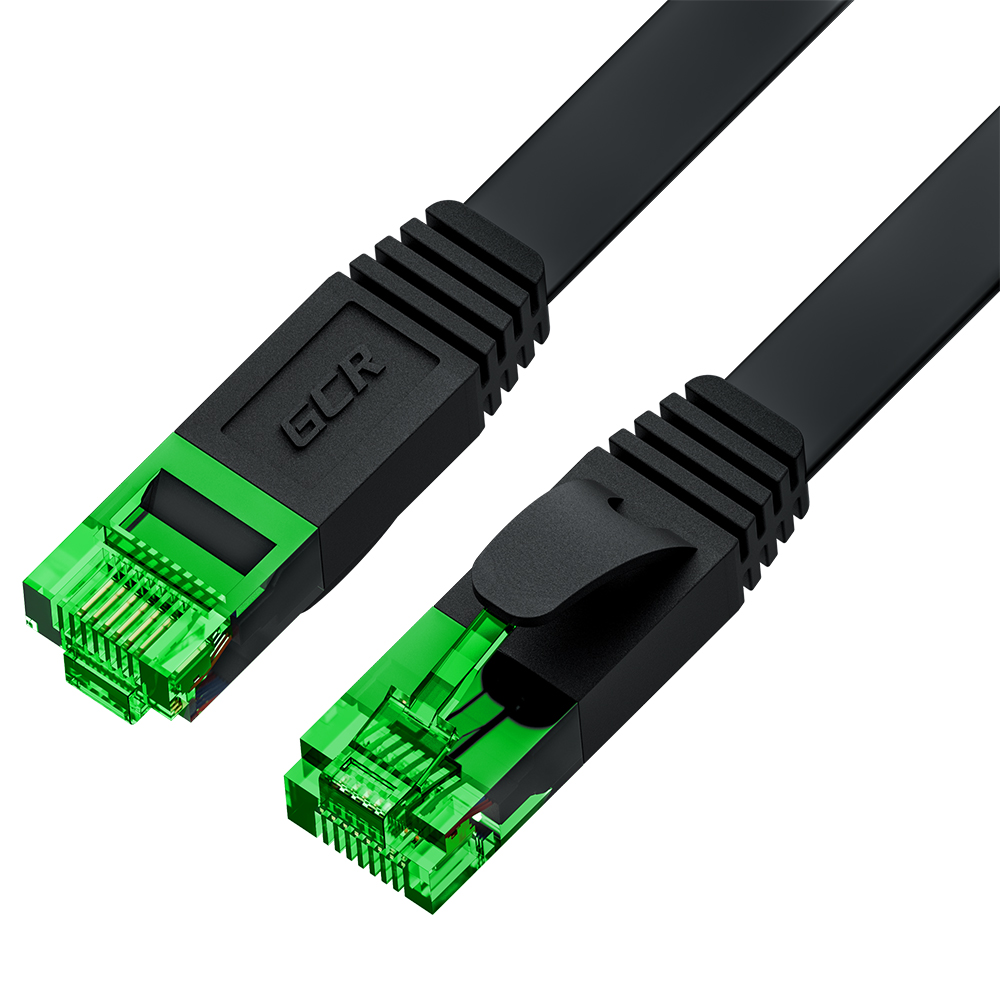 GCR PRO плоский UTP Патч-корд кат.6 LSZH PROF прямой медь литой RJ45 T568B