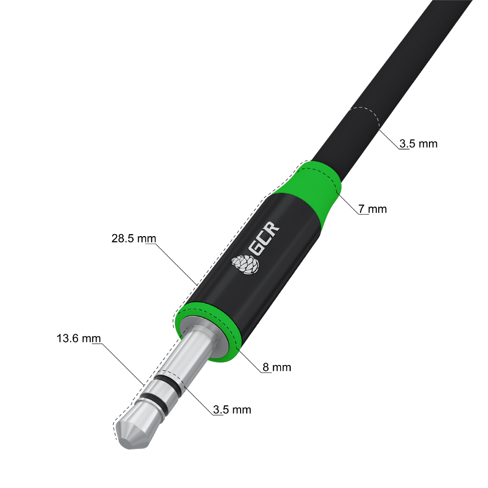 Кабель аудио stereo jack 3.5mm M/M GOLD для колонки JBL Sony SVEN