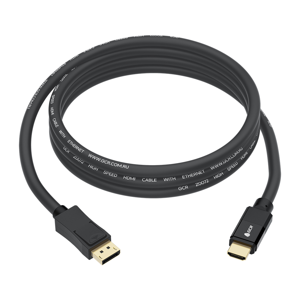 GCR PRO Кабель переходник DisplayPort - HDMI UHD 4K 60Hz