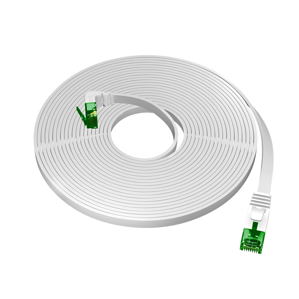 GCR PRO плоский угол нижний UTP Патч-корд кат.6 LSZH PROF прямой медь литой RJ45 T568B