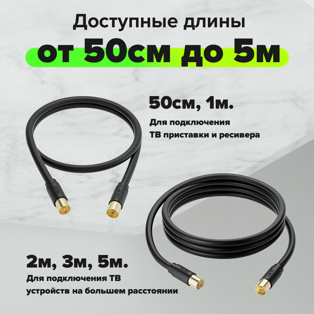 GCR PRO Удлинитель антенный коаксиальный TV M/F