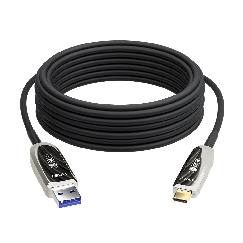 GCR PRO Кабель AOC USB 3.2 Gen 2 AM / Type-C 10 Гбит