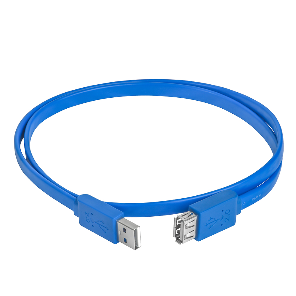 Удлинитель PROF USB 2.0 AM / AF плоский