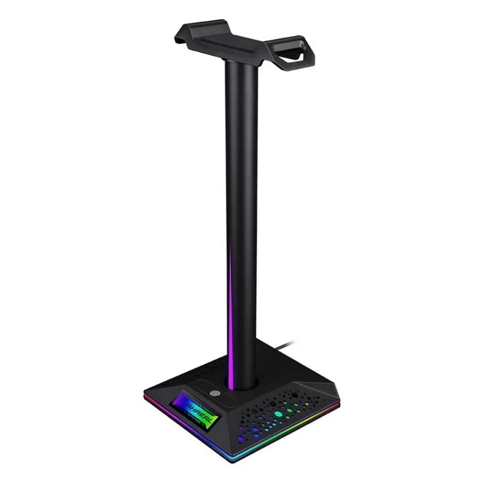 Держатель для наушников с RGB подсветкой и USB портами