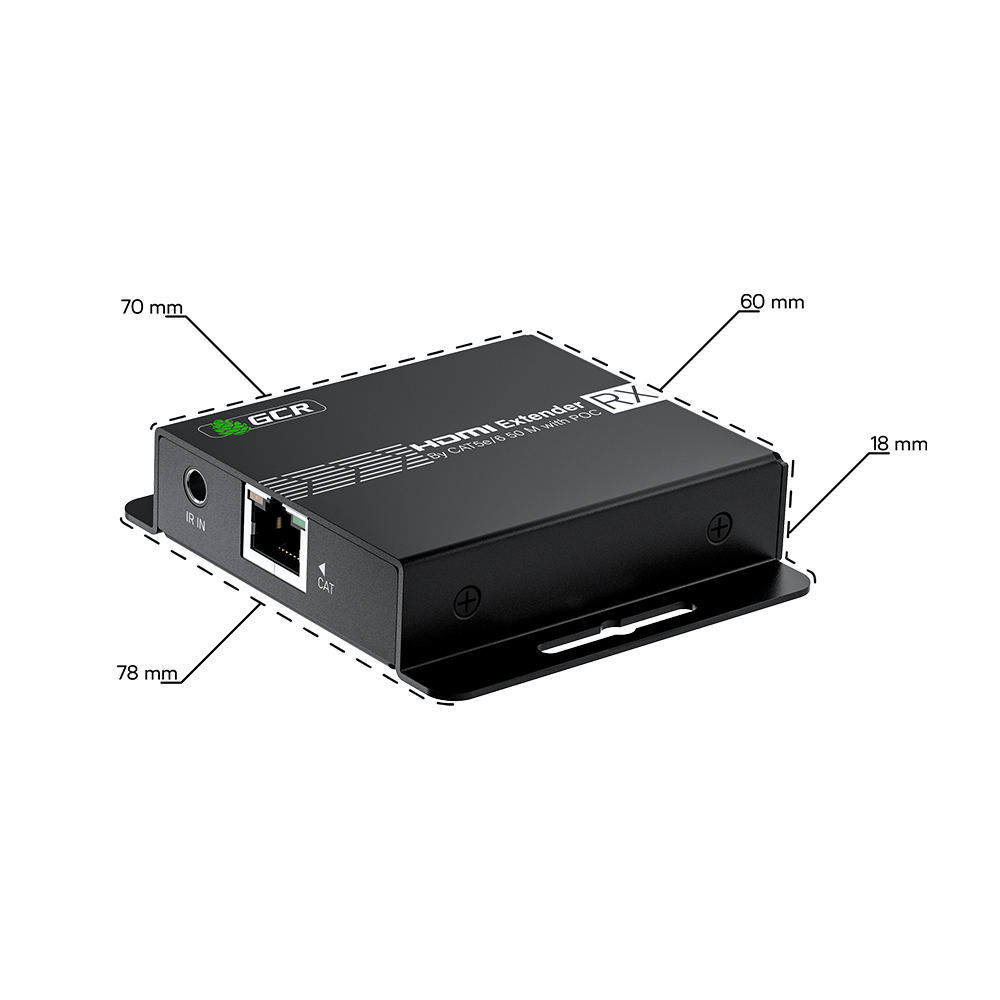 GCR PRO Сплиттер - удлинитель HDMI по витой паре 1x8 на 17 дисплеев