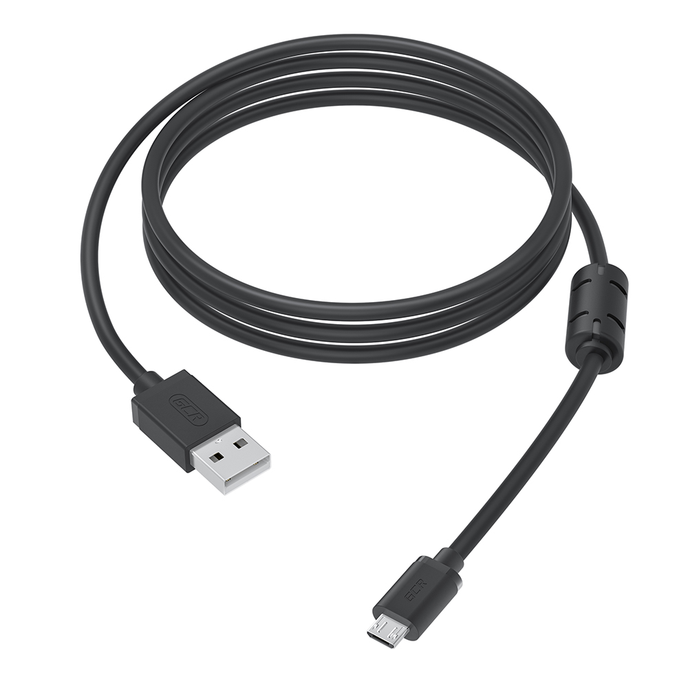 GCR PRO Кабель PROF MicroUSB 2.0 феррит экран армирование