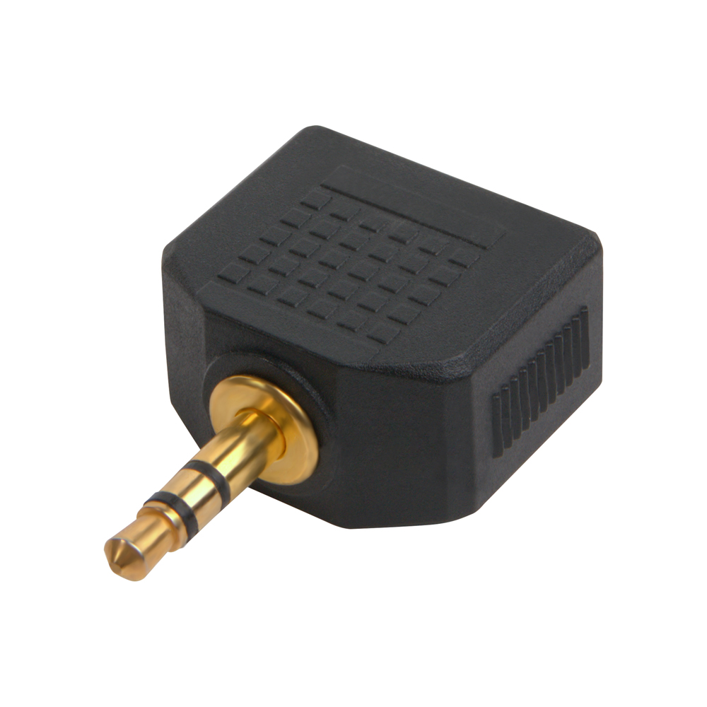 GCR Переходник разветвитель  jack 3,5mm на 2*jack 3,5mm M/F