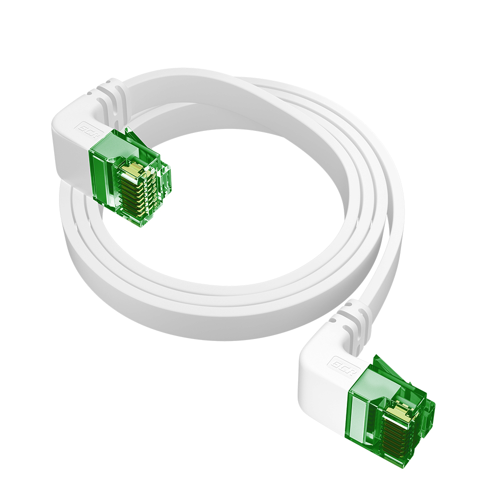 GCR PRO плоский угол верхний/верхний UTP Патч-корд кат.6 LSZH PROF прямой медь литой RJ45 T568B