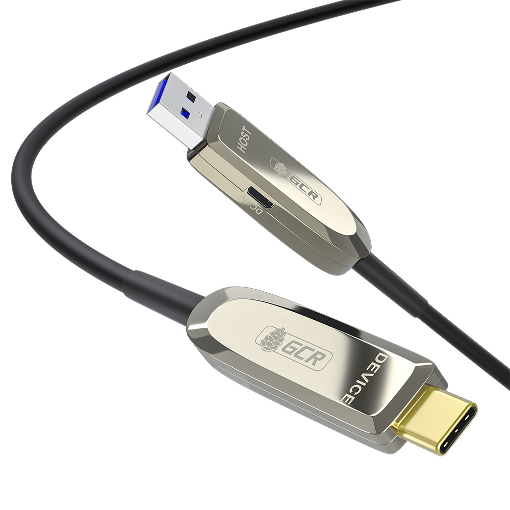 GCR PRO Кабель AOC USB 3.2 Gen 2 AM / Type-C 10 Гбит