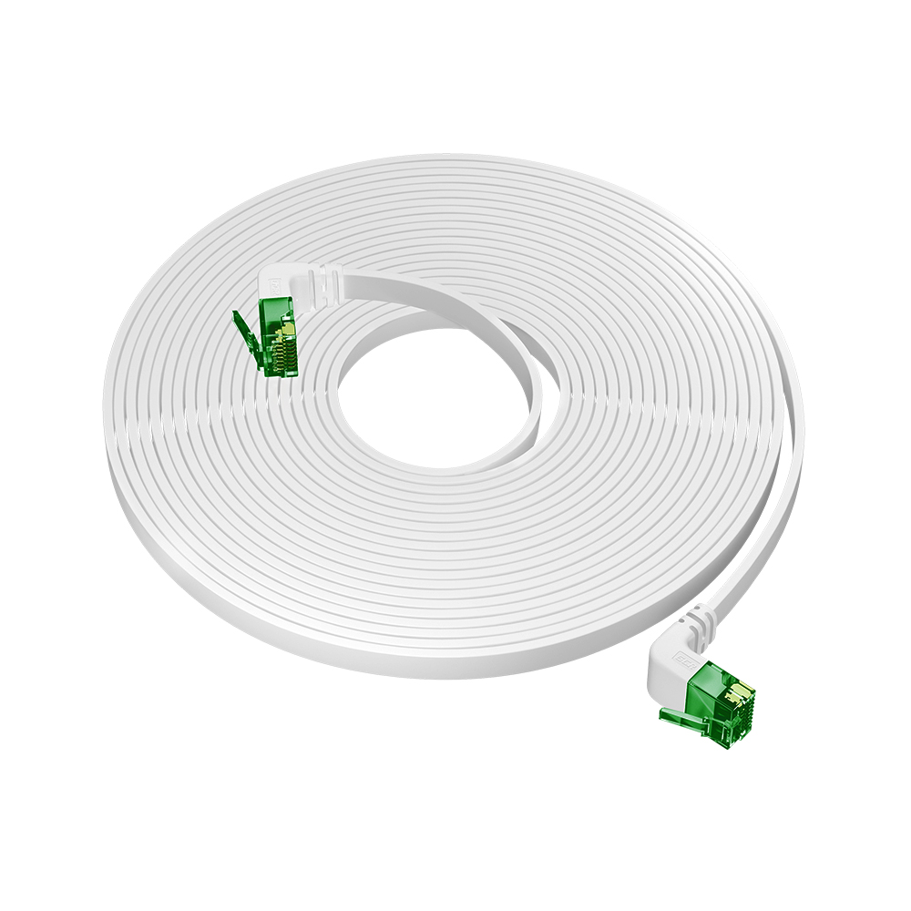 GCR PRO плоский угол нижний/нижний UTP Патч-корд кат.6 LSZH PROF прямой медь литой RJ45 T568B