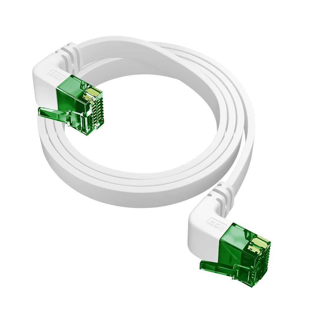 GCR PRO плоский угол нижний/нижний UTP Патч-корд кат.6 LSZH PROF прямой медь литой RJ45 T568B